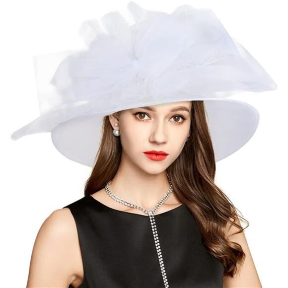 Accessories - Classy Sun Hat for Women Ladies I3120-light White